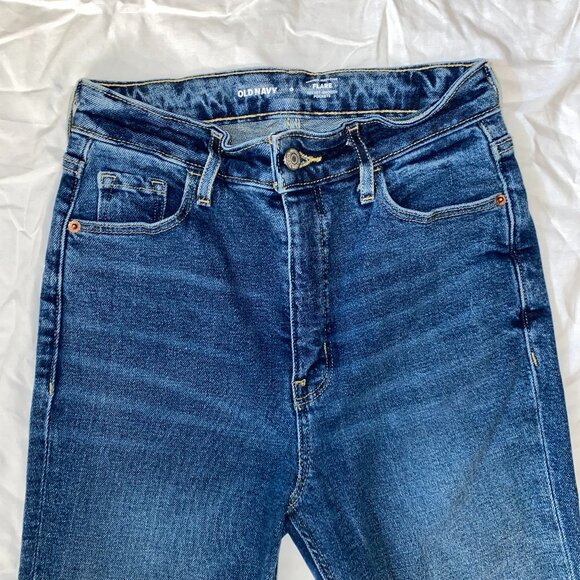 Women's Flare Cut High Rise Jeans - Old Navy - Picture 2 of 6